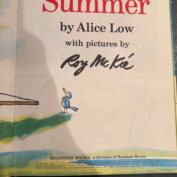 VTG Lot of 2 Roy McKie Illustrated Books from '60's, Snow & Summer, 1st Editions - Picture 4 of 5